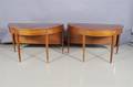 A Pair of Hepplewhite Demilune Banquet Tables