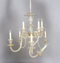 A Cut Glass Nine Light Chandelier