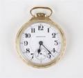 A 14 Karat Gold Filled Pocket Watch Hamilton