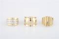 Three 14 Karat Yellow Gold Rings