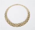 A 14 Karat Yellow Gold Fringe Necklace