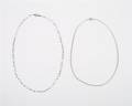 Two 18 Karat White Gold Necklaces
