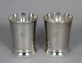 PAIR OF GEORGE III STERLING SILVER TUMBLERS