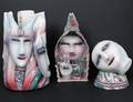 GROUP OF THREE CERAMIC SCULPTURES