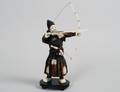 IVORY AND BOXWOOD FIGURE OF A SAMURAI ARCHER