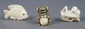 A Group of Three Japanese Netsuke