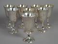 GROUP OF EIGHT STERLING SILVER GOBLETS