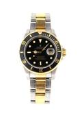 A Stainless Steel and 18 Karat Yellow Gold Wristwatch Rolex Submariner