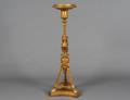 NEOCLASSICAL STYLE CARVED AND GILTWOOD PEDESTAL