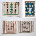 A Group of Three Wool Navajo Yei Tapestries