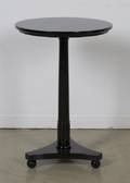A Black Lacquered Table Brunschwig  Fils