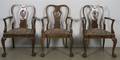 A Set of Three George II Style Armchairs