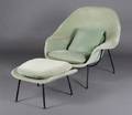 An Eero Saarinen Womb Chair and Ottoman Knoll