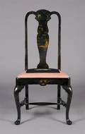 A Queen Anne Style Lacquered Side Chair