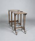 A Set of Three Mahogany Nesting Tables
