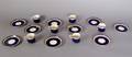 A Partial Set of English Demitasse Cups and Saucers Spode