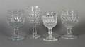 A Collection of Sixteen American Molded Glass Goblets