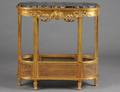 EMPIRE STYLE CARVED AND GILTWOOD ETERGE