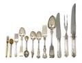 A Collection of American Sterling Silver and Silverplate Flatware