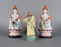 A Pair of Guanyin Porcelain Figures