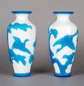 A Pair of Chinese Peking Glass Vases