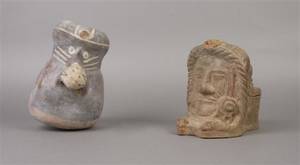 Two PreColumbian Pottery Vessels