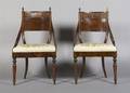 A Pair of Regency Barrel Back Chairs
