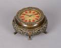 An Austrian Bronze Table Clock