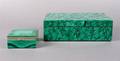 Two Malachite Veneered Boxes