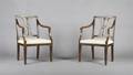 A Pair of Italian Open Armchairs