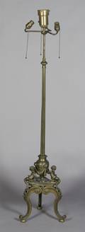 A Bronze Figural Floor Lamp