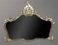 A Louis XV Style Giltwood Over Mantle Mirror
