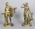 A Pair of Bronze Figures