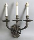 A Set of Four Neoclassical ThreeLight Sconces Caldwell