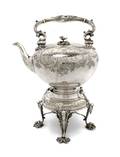 A English Silverplate Teapot on Stand Birmingham