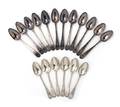 A Collection of English Sterling Silver Spoons Hester Bateman
