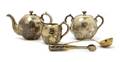 A Russian Gilded Silver Tea Service Ovchinnikov