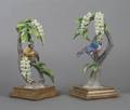 A Pair of Royal Worcester Dorothy Doughty Birds Lazuli Bunting