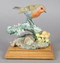 A Royal Worcester Dorothy Doughty Bird Robin in the Autumn Woods