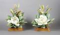 A Pair of Royal Worcester Dorothy Doughty Birds Magnolia Warblers