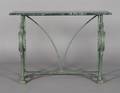 A Cast Iron Art Deco Style Console Table
