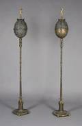 A Pair of Iron and Gilt Bronze Torcheres Oscar B Bach