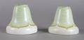 A Pair of Iridescent Glass Shades Quezal or Steuben