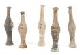 A Collection of Five Near East Earthenware Unguentariums