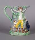 A Staffordshire Pearlware Fair Hebe Jug