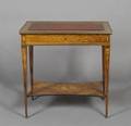 An English Marquetry Vitrine Table