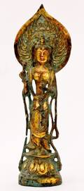 Oriental Bronze Quanyin Figure