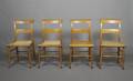A Set of Four American Maple Side Chairs