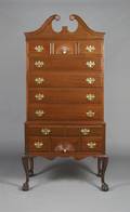 A Chippendale Style Mahogany Highboy