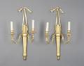 A Pair of Neoclassical Style Giltwood Sconces